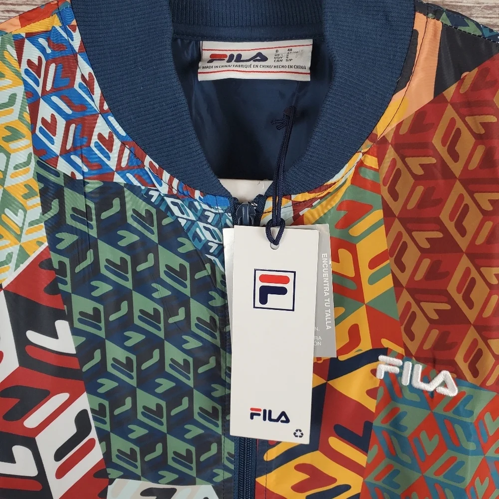 NWT FILA Mens Small The Atrani Collection MAV Bomber Jacket - Picture 6 of 12